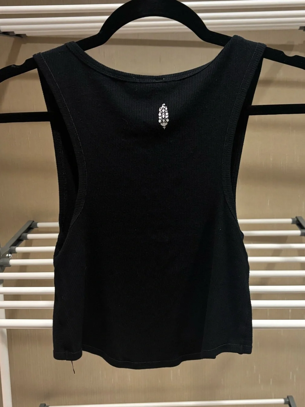 Free People Movement Black Twist-Front Ribbed Tank Top - Picture 2 of 4